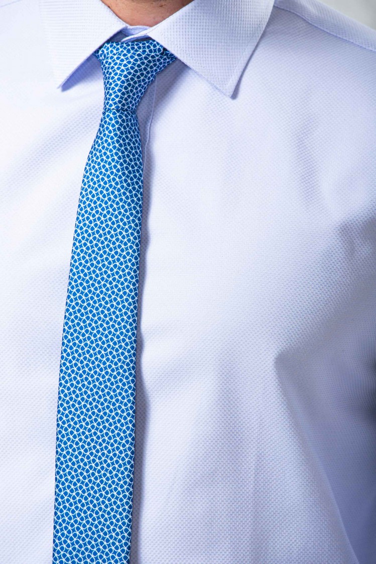 Camisa de vestir entallada de estructura