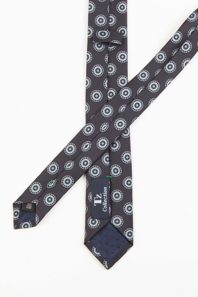 Corbata seda pala estrecha