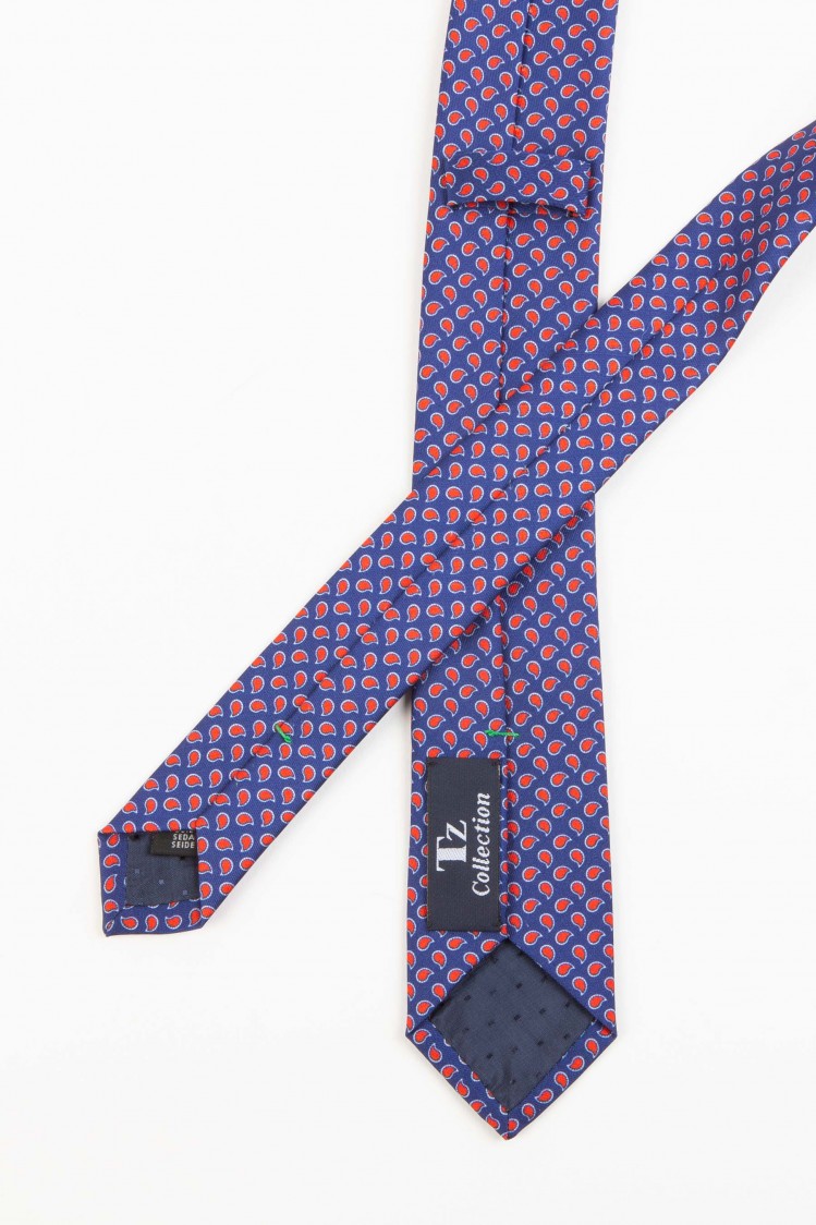 Corbata seda pala estrecha