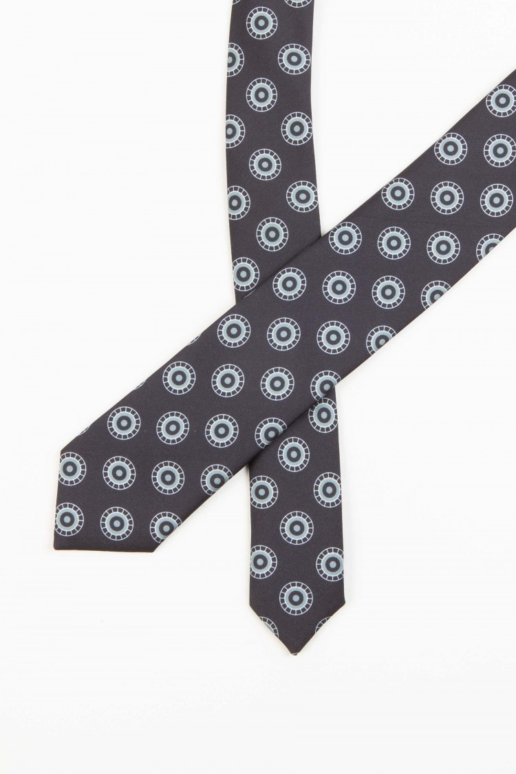 Corbata seda pala estrecha