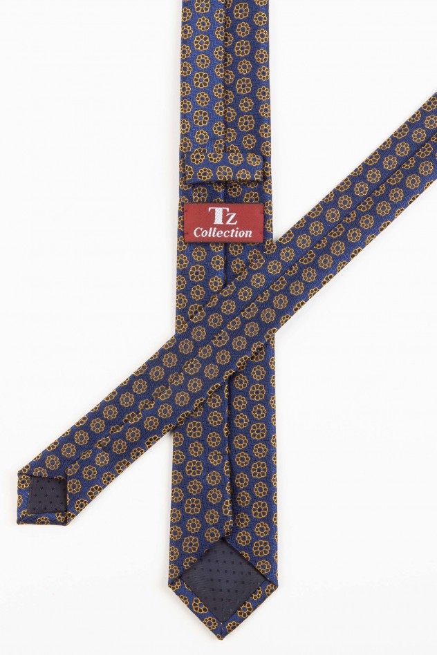 Corbata seda pala estrecha