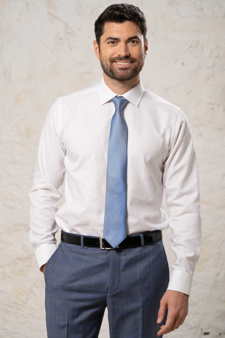 Camisa de vestir entallada mini oxford