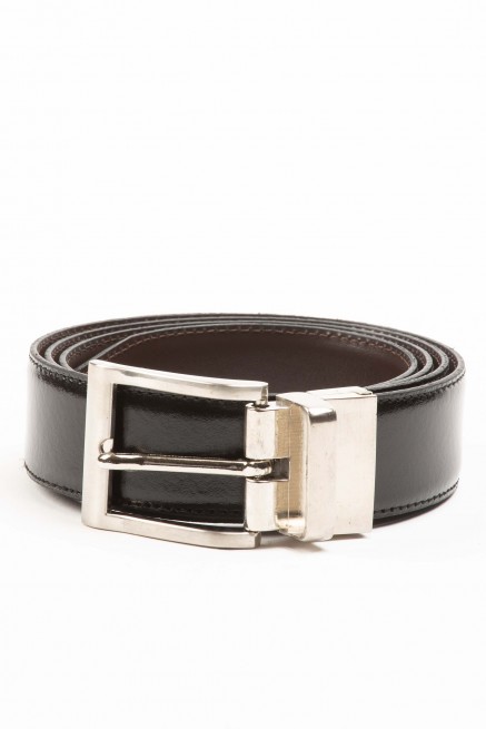 Cinturón de piel reversible