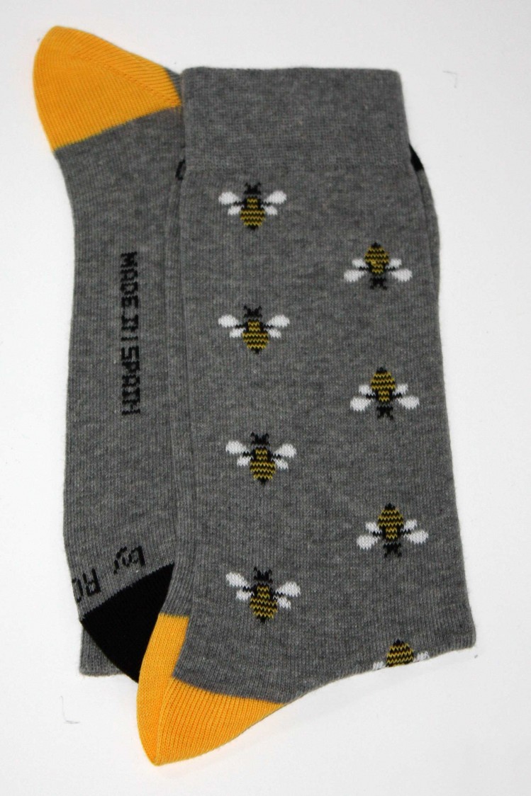 Calcetín fantasía abejas