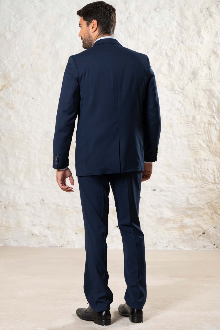 Traje liso elástico Regular Fit