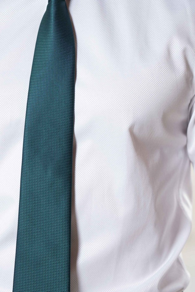 Camisa de vestir entallada de estructura