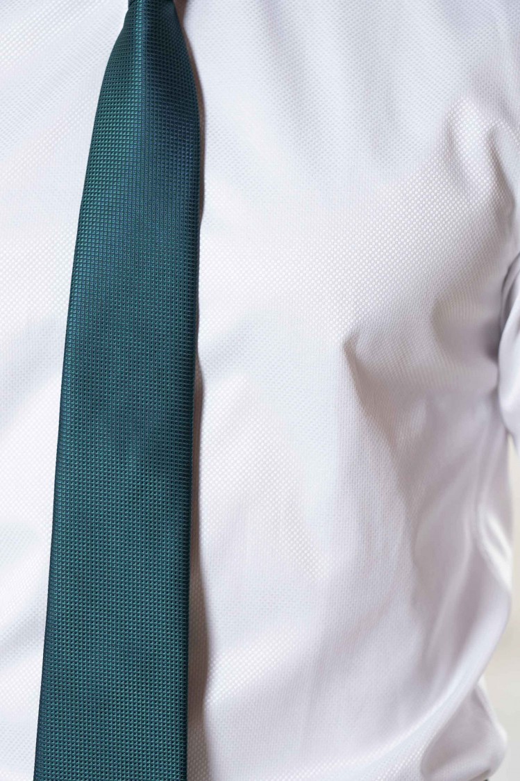 Camisa de vestir entallada de estructura