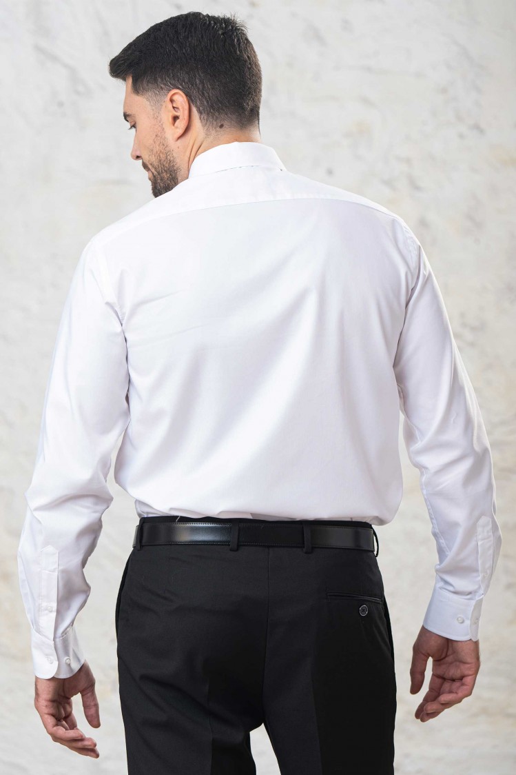 Camisa de vestir semientallada mini oxford