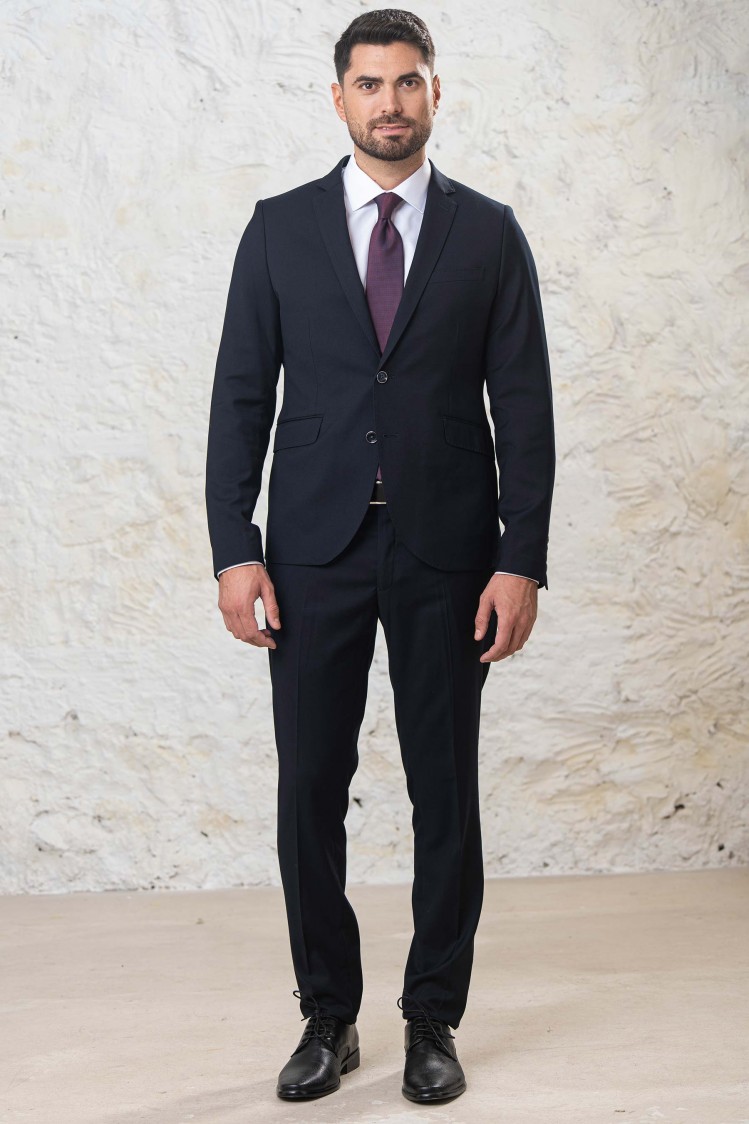 Traje liso elástico Extra Slim