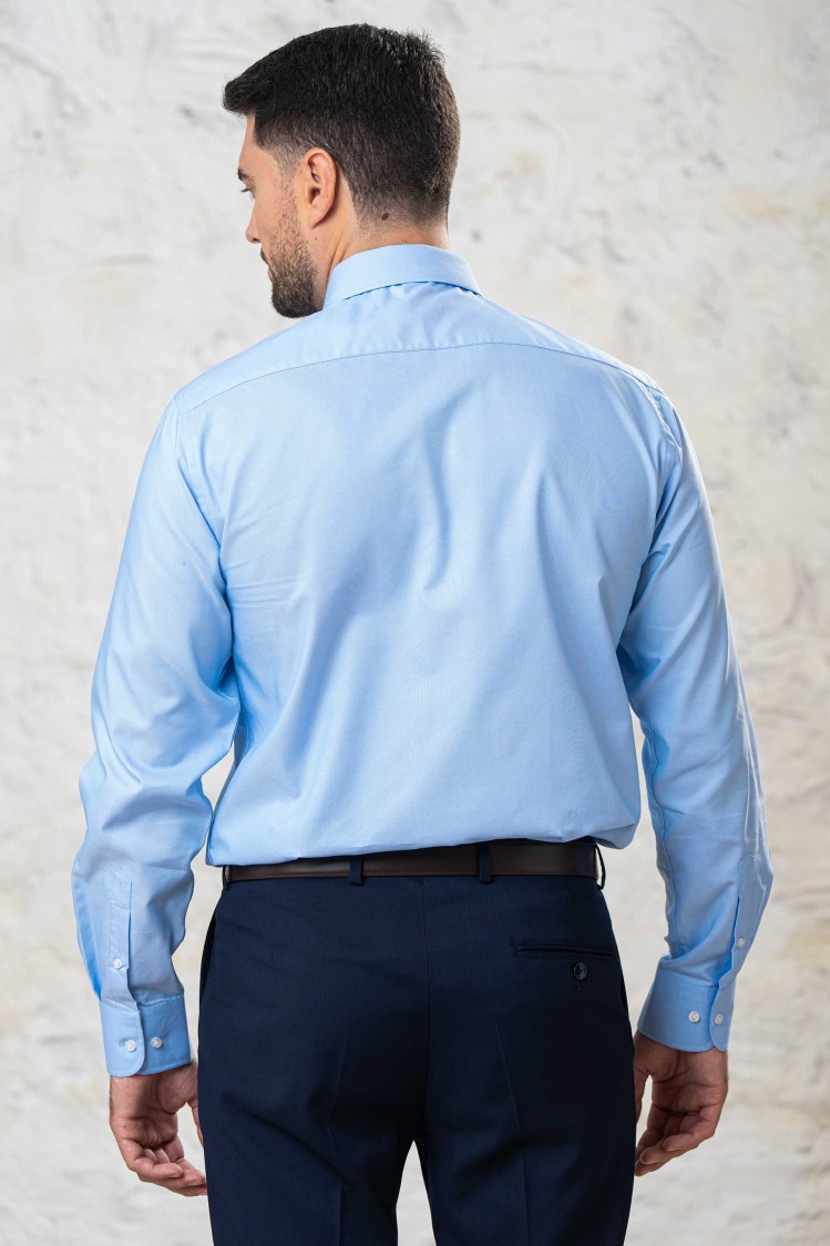 Camisa de vestir semientallada mini oxford