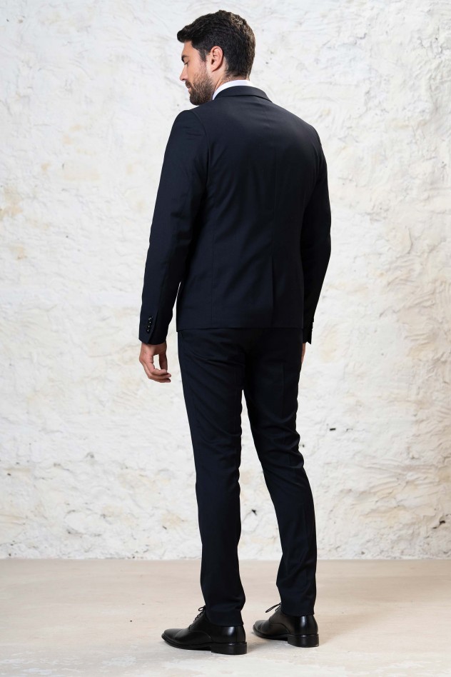 Traje liso elástico Extra Slim con...