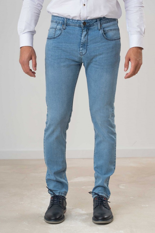 Pantalón denim elástico Skinny Fit