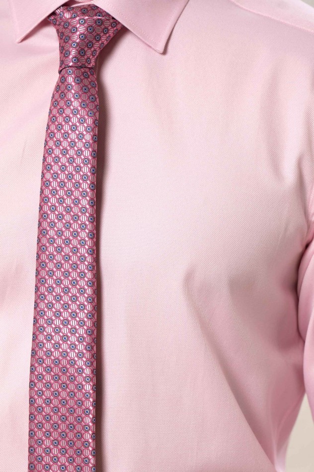 Camisa de vestir entallada falso liso