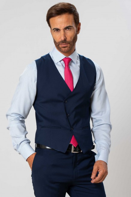 Chaleco cruzado elástico liso