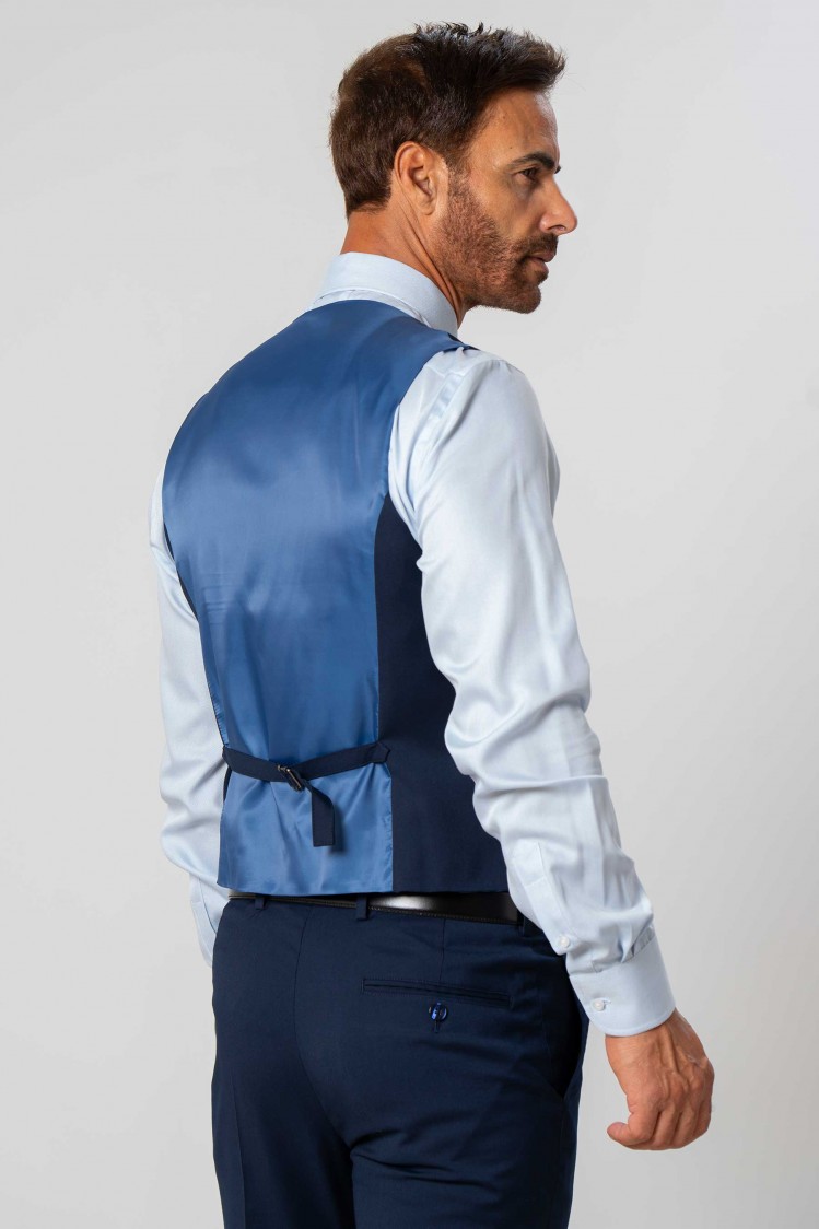 Chaleco cruzado elástico liso