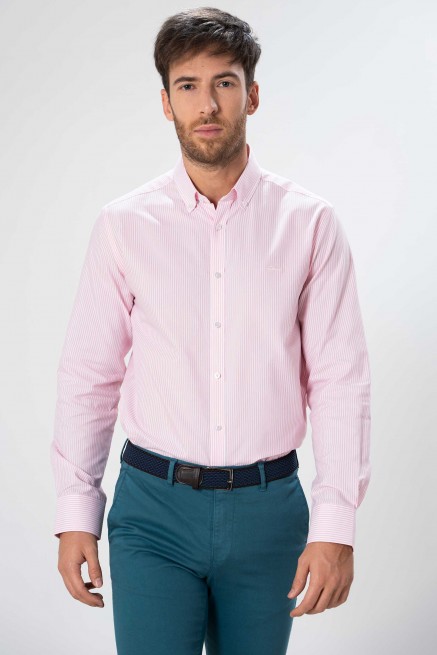 Camisa semientallada listas...