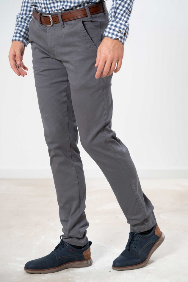 Pantalón chino elástico Slim Fit