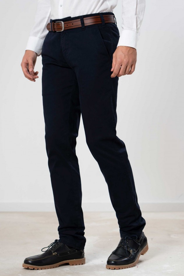 Pantalón chino elástico Slim Fit