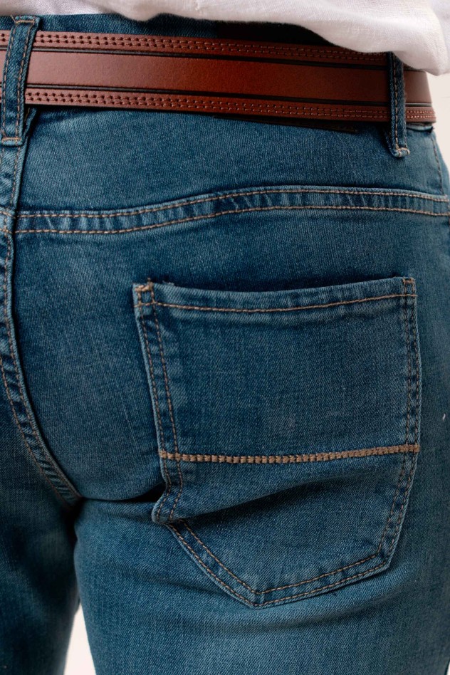 Pantalón tejano elástico Slim Fit