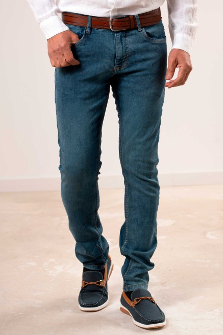 Pantalón tejano elástico...