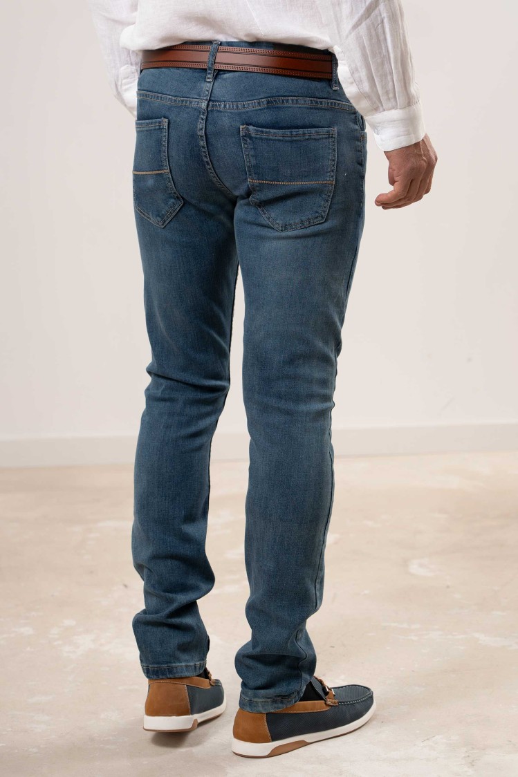 Pantalón tejano elástico Slim Fit