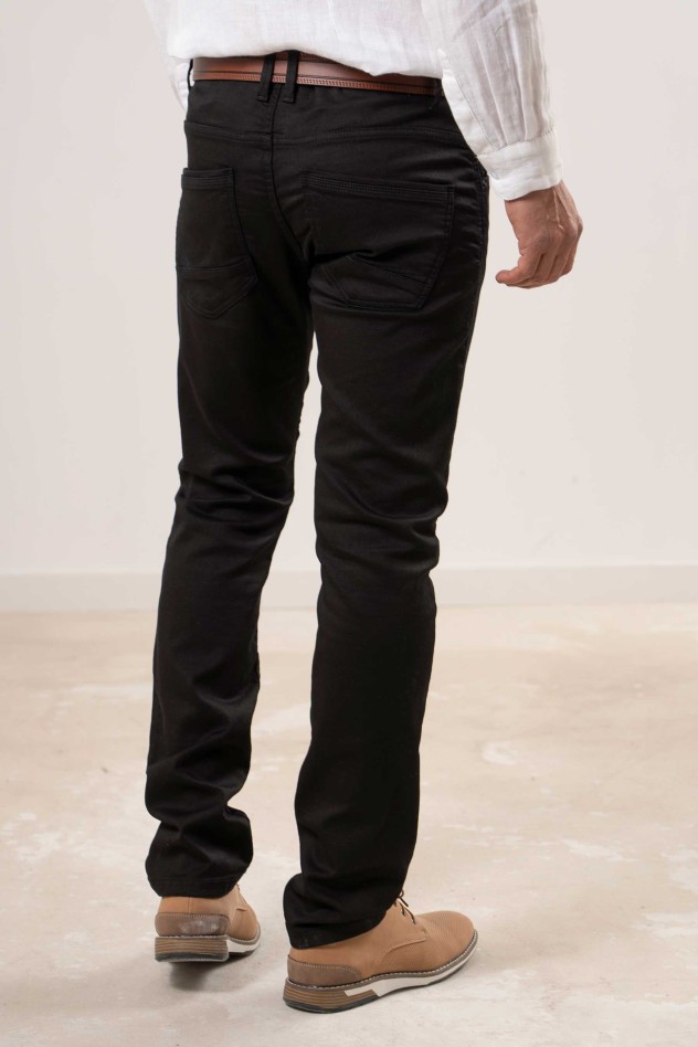 Pantalón denim negro Slim Fit