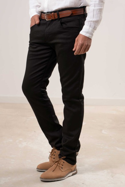Pantalón denim negro Slim Fit 2