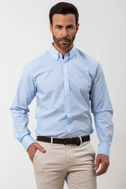 Camisa semientallada cuadro... 2