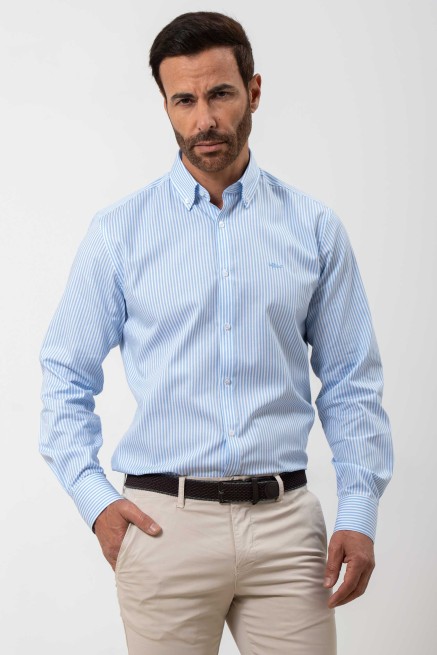 Camisa semientallada listas... 2