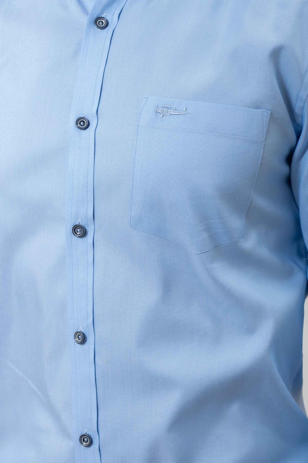 Camisa sport mini oxford semientallada