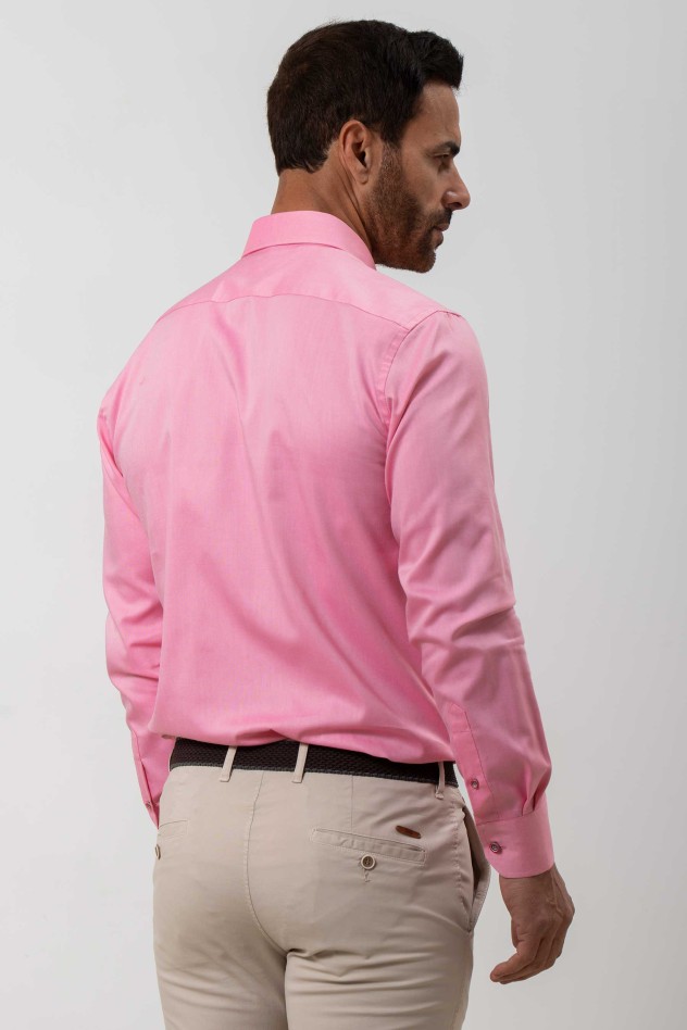 Camisa sport mini oxford semientallada