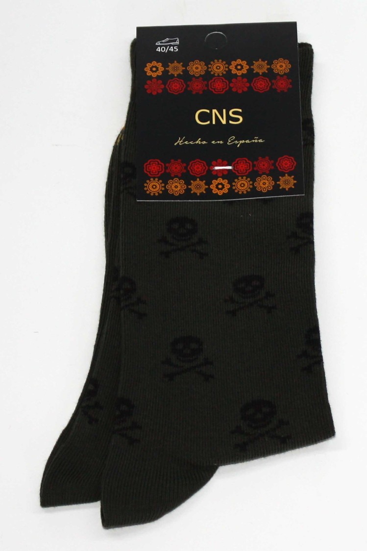 Calcetín fantasía calaveras