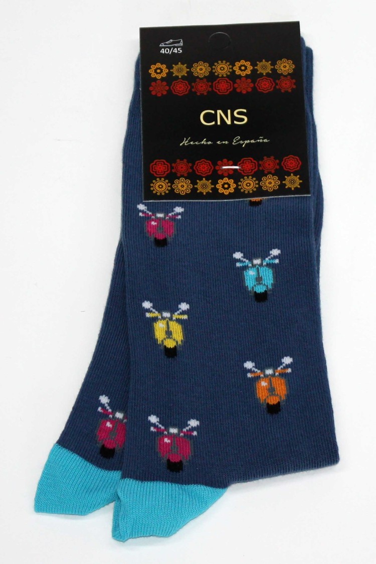 Calcetín fantasía motocicletas