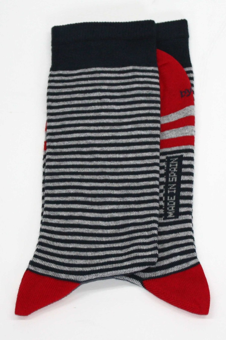 Calcetín fantasía rayas