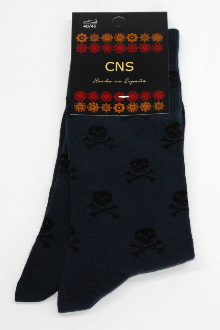 Calcetín fantasía calaveras