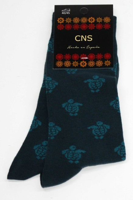 Calcetín fantasía tortugas