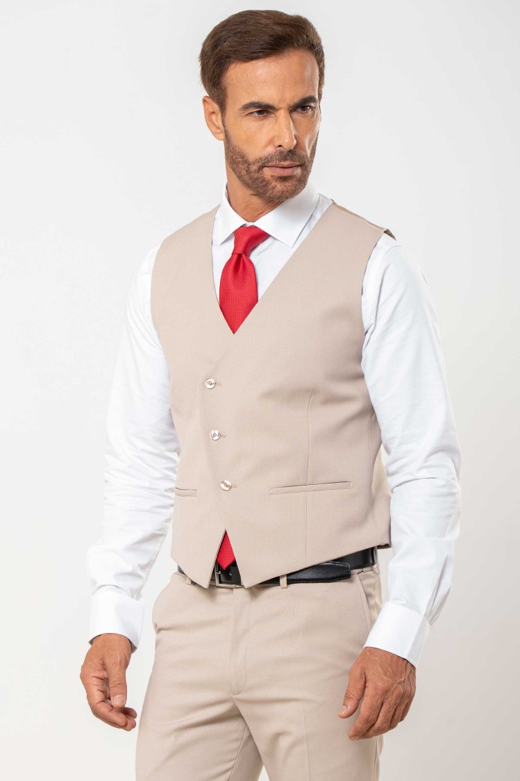 Chaleco cruzado minipuntillé