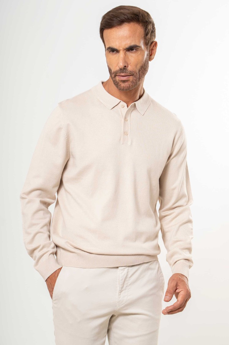 Jersey de punto tipo polo