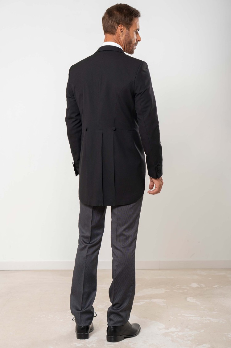 Chaqué micropuntillé Slim Fit