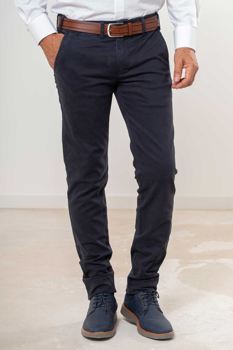 Pantalón chino elástico Slim Fit