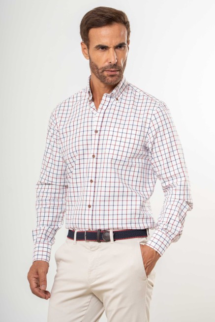 Camisa cuadrícula mediana...