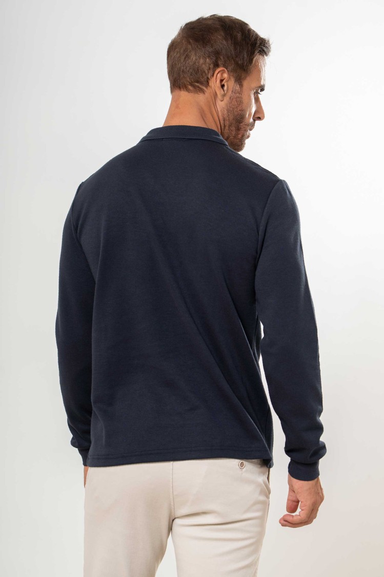 Polo liso con bolsillo