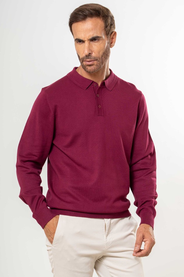 Jersey de punto tipo polo
