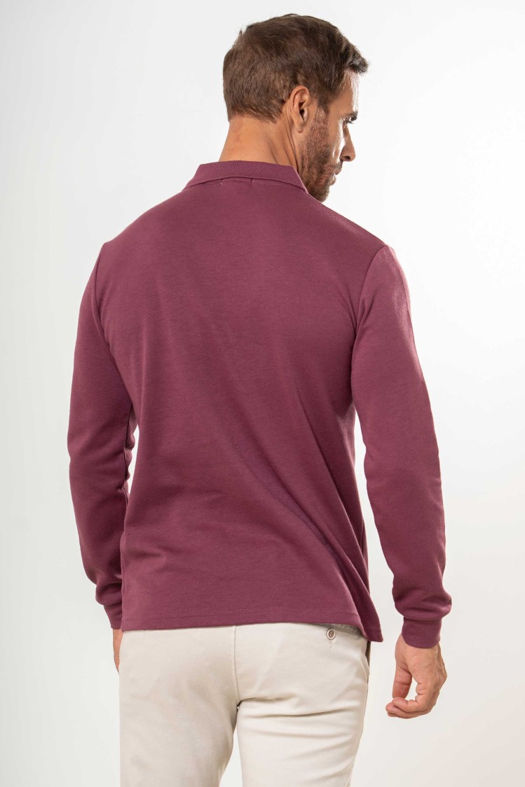 Polo liso con bolsillo