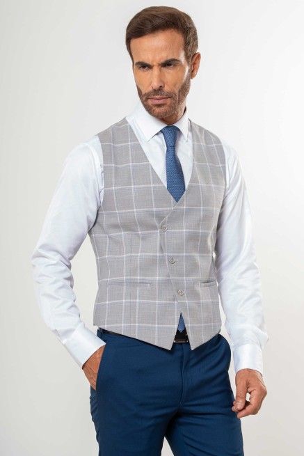 Chaleco cruzado cuadrícula... 2