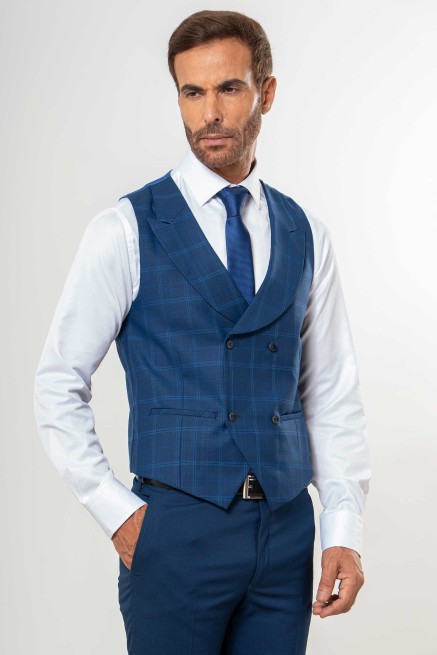 Chaleco cruzado con solapa...