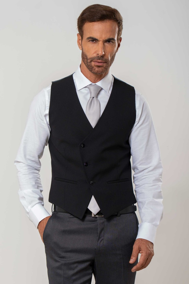 Chaleco cruzado minipuntillé