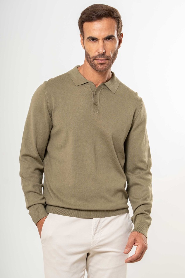 Jersey de punto tipo polo