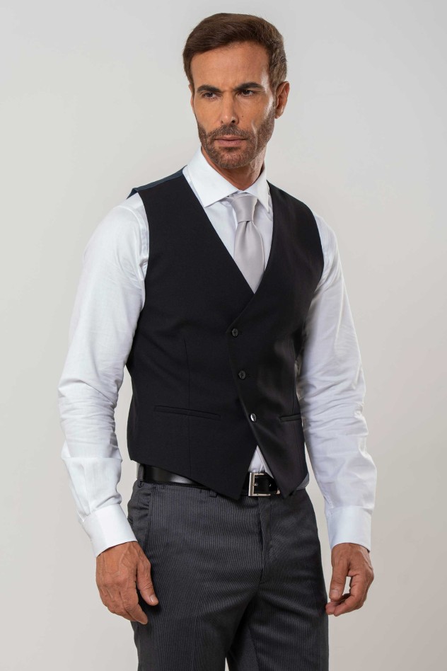 Chaleco cruzado minipuntillé