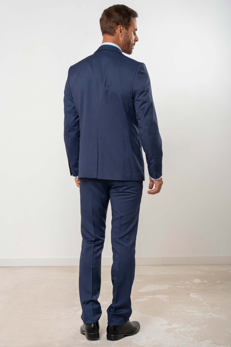 Traje elástico microestructura Regular Fit